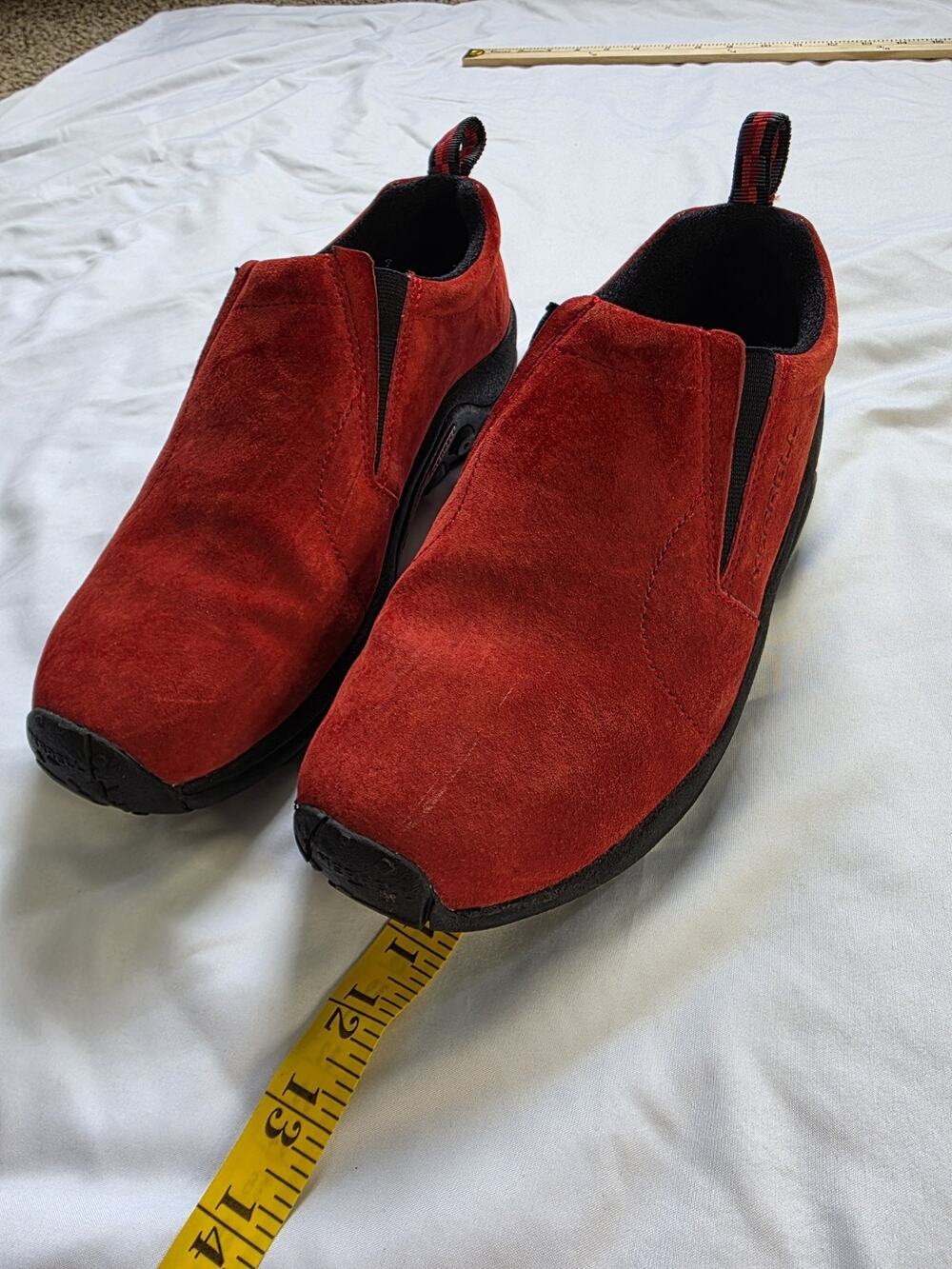 Merrell Jungle Moc Sunset Women's US 10 Red Suede Slip On Shoes EU 41